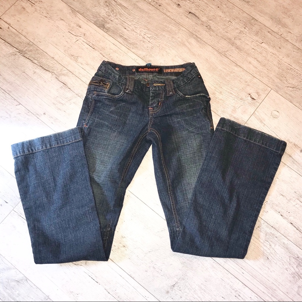 Dollhouse jeans pleated knee junior size 1